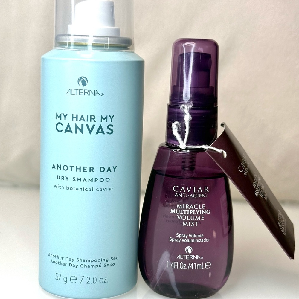 Alterna Caviar Anti-Aging Volume Styling Mist & alterna Another day dry shampoo